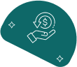 Trusted partnership support handshake icon